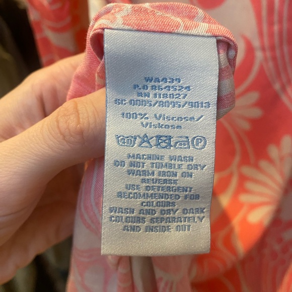 Boden dress, Evangeline viscose pink and off white Tunic Dress - Picture 5 of 7